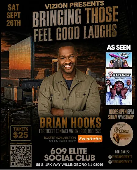 Vizion Presents:  Bringing Those Feel Good Laughs with Brian Hooks