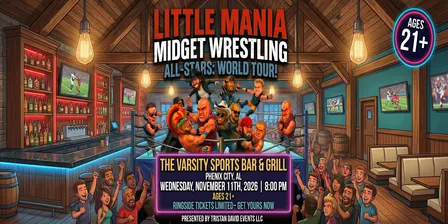 Little Mania Wrestling: Big Action, Tiny Wrestlers! Phenix City, AL!