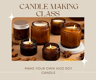 Candle making class at The Vineyard at Hershey