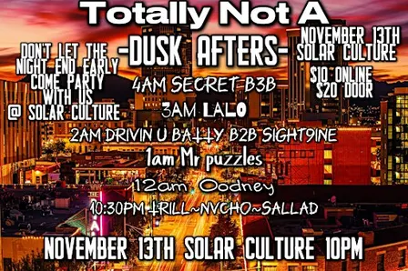 Totally NOT a dusk afters