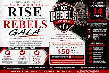 Rise For the Rebels Gala 2026 | 2nd Annual Fundraising Dinner & Raffle