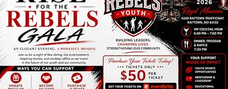 Rise For the Rebels Gala 2026 | 2nd Annual Fundraising Dinner & Raffle
