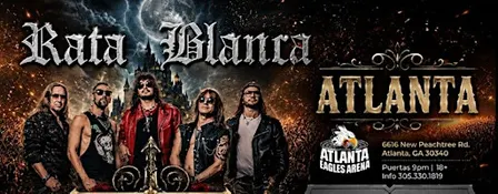 RATA BLANCA en Atlanta Eagles Arena parking ticket