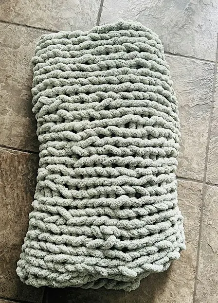 Fall chunky blanket