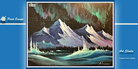 Paint Night- Kananaskis Northern Lights