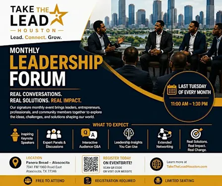 Take the Lead Houston – Monthly Leadership Forum