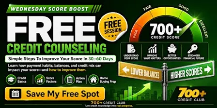 Free Credit Counseling: Your 30–60 Day Credit Improvement Plan