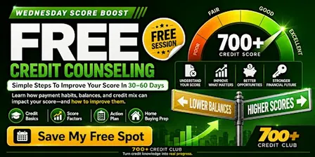Free Credit Counseling: Your 30–60 Day Credit Improvement Plan