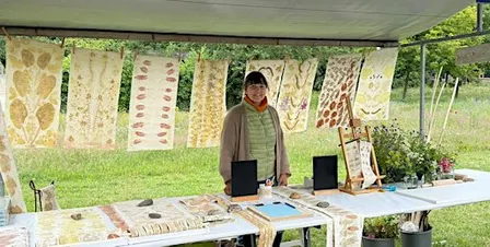 Eco print workshop, lunch & Abdij bezoek