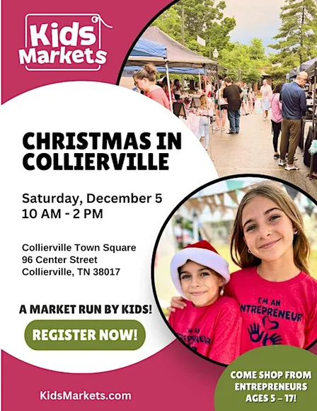 Kids Markets at Christmas in Collierville