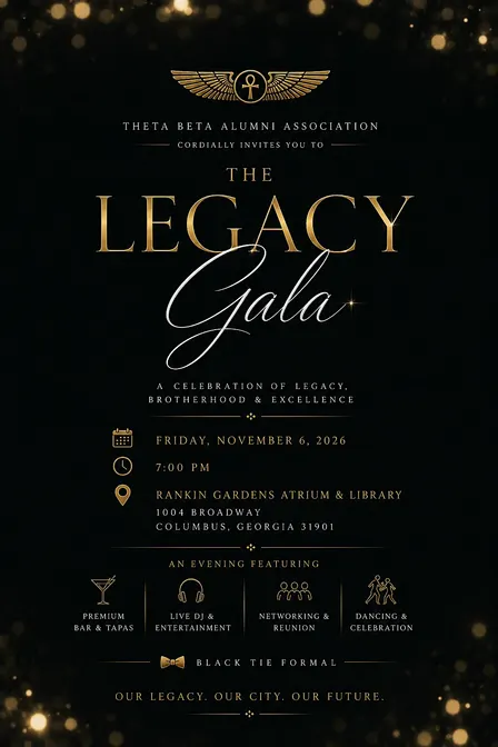 2026 Legacy Gala - Theta Beta Alumni Association