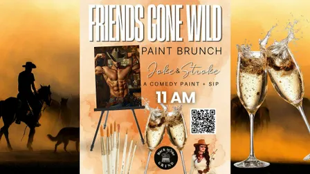 Friendsgiving GONE WILD, a Comedy Paint and Sip