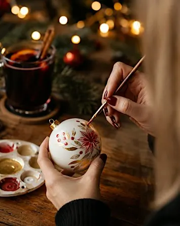 Sip & Sparkle: A Christmas Bauble Painting Night