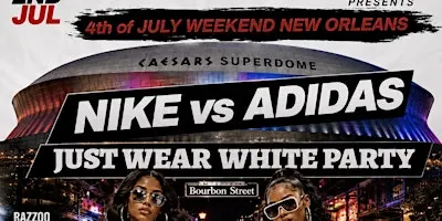 NIKE VS ADIDAS JUST WEAR WHITE DAY PARTY