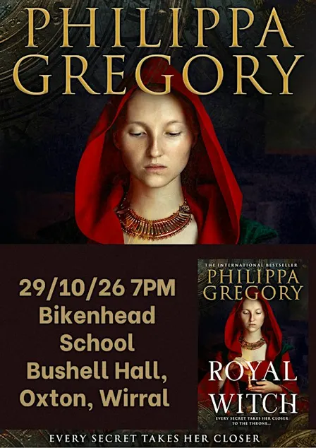 Philippa Gregory book talk and signing at Birkenhead School , Bushell Hall