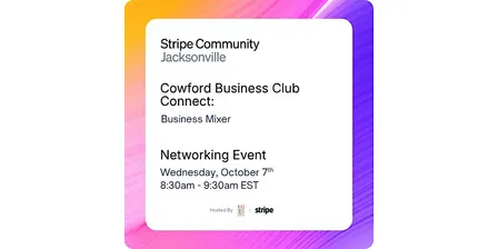 Cowford Business Club Connect: Powered by Stripe