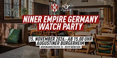 Niner Empire Germany Watch Party in München: 49ers at Cowboys
