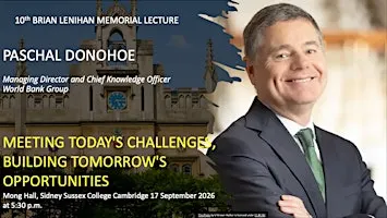 10th Brian Lenihan Memorial Lecture