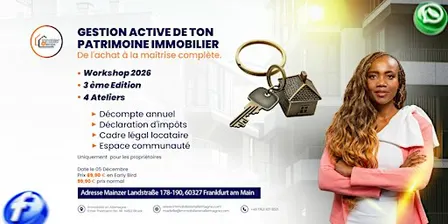 Workshop Immobilier Francfort: Édition 3 : Gestion Active de ton Patrimoine