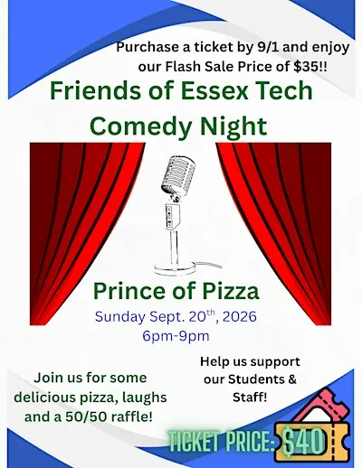 Friends of Essex Tech Comedy Night at Prince