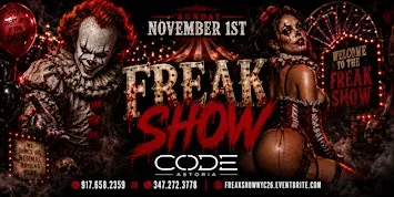 Top Tier Sundays Presents: FREAK SHOW – Halloween Night at CODE