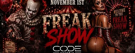 Top Tier Sundays Presents: FREAK SHOW – Halloween Night at CODE