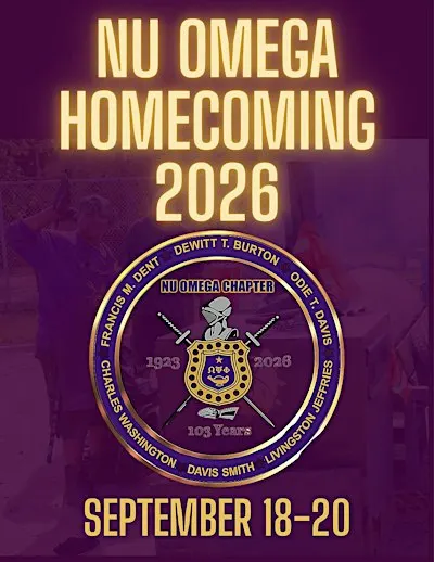 Nu Omega Homecoming 2026 Tailgate and Music Experience
