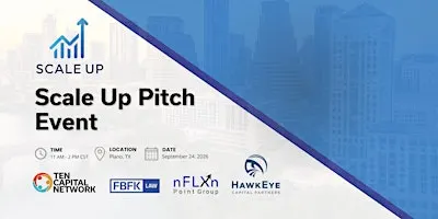 Scale Up Pitch Dallas September Event