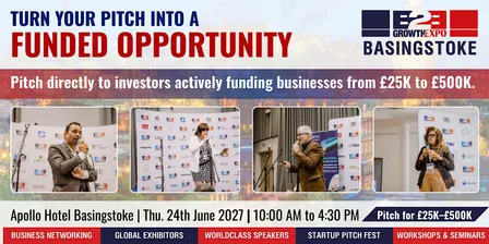Basingstoke B2B Growth Expo 2027 | Join Us As Investor's Pitch Fest At Show