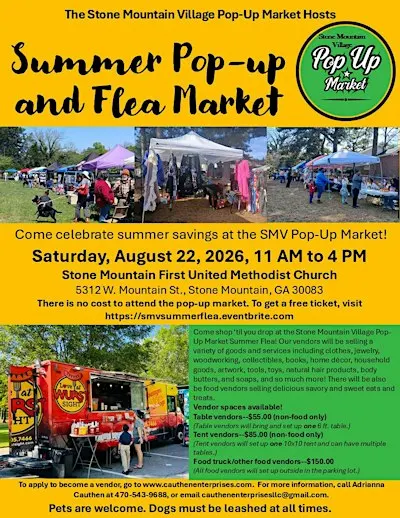 Stone Mountain Village Pop-Up Market Fall Flea