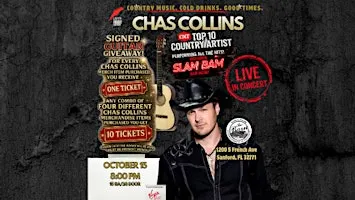 CHAS COLLINS CMT TOP 10 ARTIST debuts at THE BARN IN SANFORD
