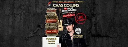 CHAS COLLINS CMT TOP 10 ARTIST debuts at THE BARN IN SANFORD