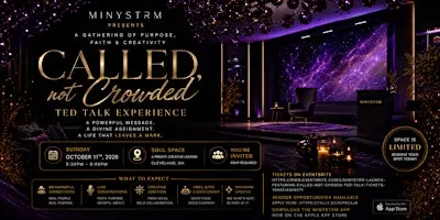 MINYSTRM LAUNCH Featuring: "Called, Not Chosen" Ted Talk