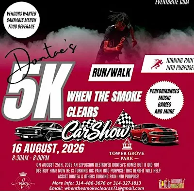 When The Smoke Clears  ~ Dontea's 5k Run/Walk  "Turning Pain Into Purpose"