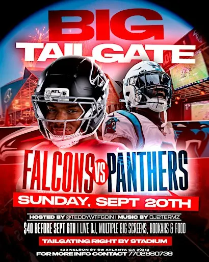 BIG TAILGATE ATLANTA FALCONS VS. CAROLINA PANTHERS