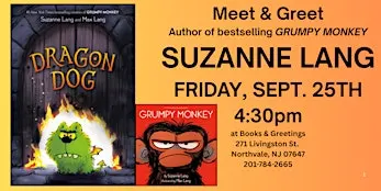 Meet & Greet GRUMPY MONKEY Author Suzanne Lang Fri. Sept. 25th 4:30PM