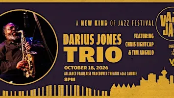 Infidels Jazz Presents: Darius Jones Trio at Alliance Francaise Theatre