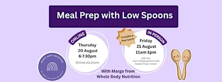 REPEATED Meal Prep with Low Spoons- IN PERSON
