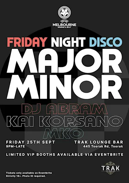 Friday Night Disco - CST2026 Melbourne