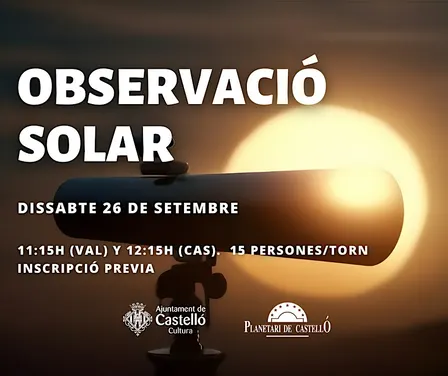 Observació Solar Planetari - Torn 11:15 (VAL)