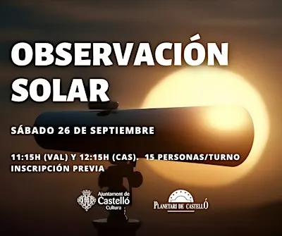 Observació Solar Planetari - Torn 12:15 (CAS)