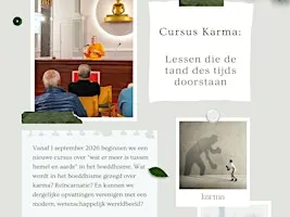 Cursus Karma – Lessen die de tand des tijds doorstaan