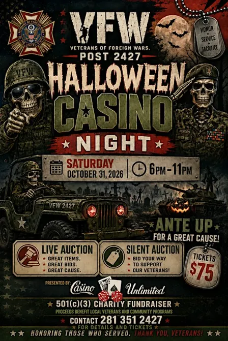 Tomball VFW Post 2427 Casino Night
