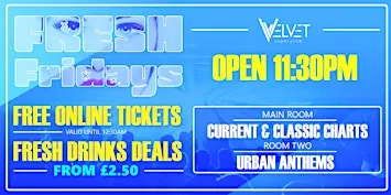 FRESH Friday - £2.50 Drinks!