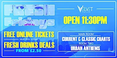 FRESH Friday - £2.50 Drinks!