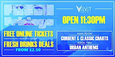 FRESH Friday - £2.50 Drinks!