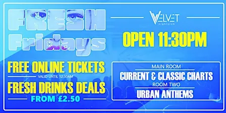 FRESH Friday - £2.50 Drinks!
