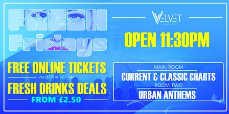 FRESH Friday - £2.50 Drinks!