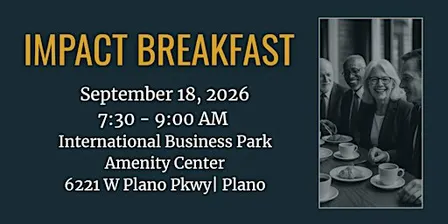 September 18th - Impact Breakfast!