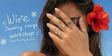 Wire Rings Workshop- with natural gemstone at Dov & Company